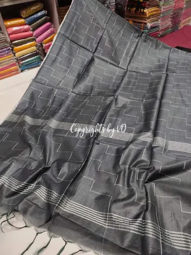 Kota Viscose Silk Saree with Dupion Silk Zig-Zag Weaving – Elegant Lightweight Designer Saree